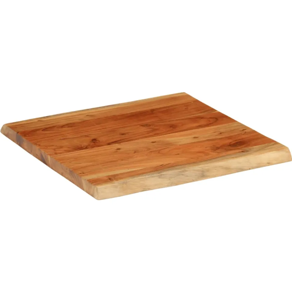 vidaXL Tafelblad vierkant natuurlijke rand 40x40x3,8 cm acaciahout bruin, foto 2