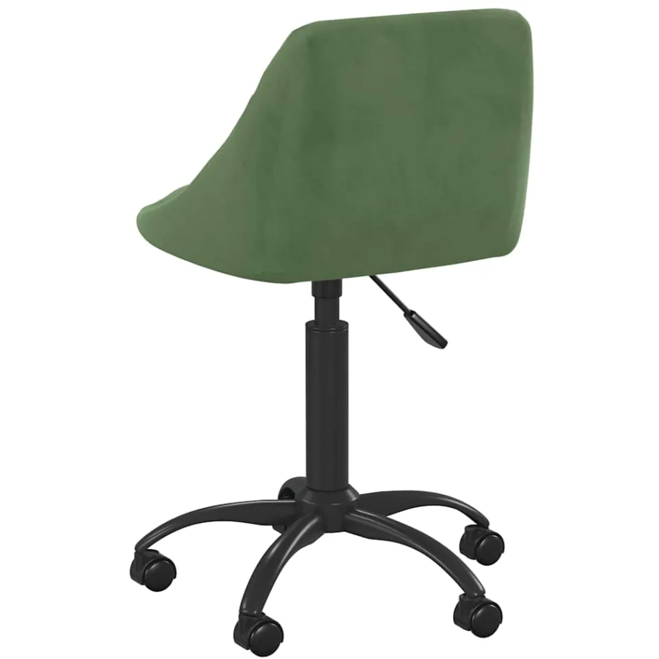 vidaXL Eetkamerstoel fluweel donkergroen groen, foto 4