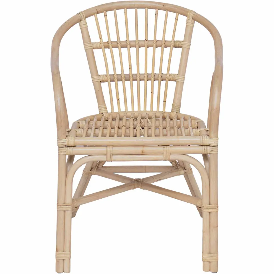 vidaXL Stapelstoel Rattan Naturel 58 x 60 x 81 cm, foto 4