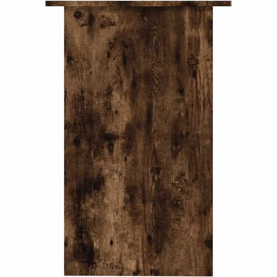 vidaXL Bureau 90x50x74 cm bewerkt hout gerookt eikenkleurig, foto 4