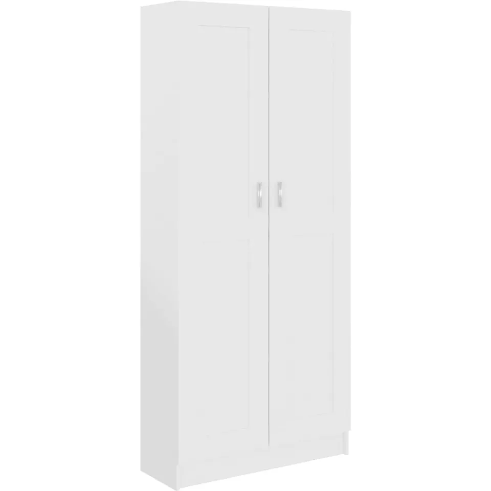 vidaXL Boekenkast 82,5x30,5x185,5 cm bewerkt hout wit, foto 3