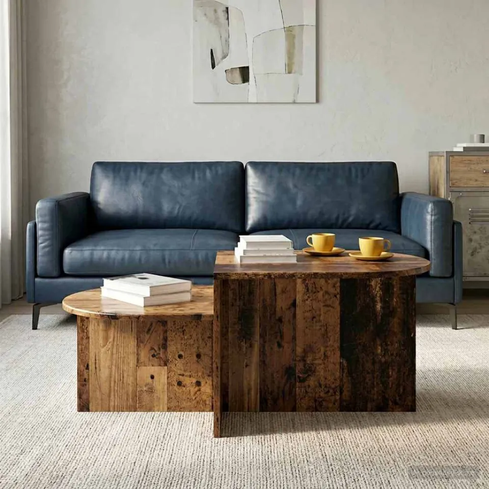 vidaXL Salontafel Oud hout 100 x 50 x 40 cm Bewerkt hout bruin, foto 4