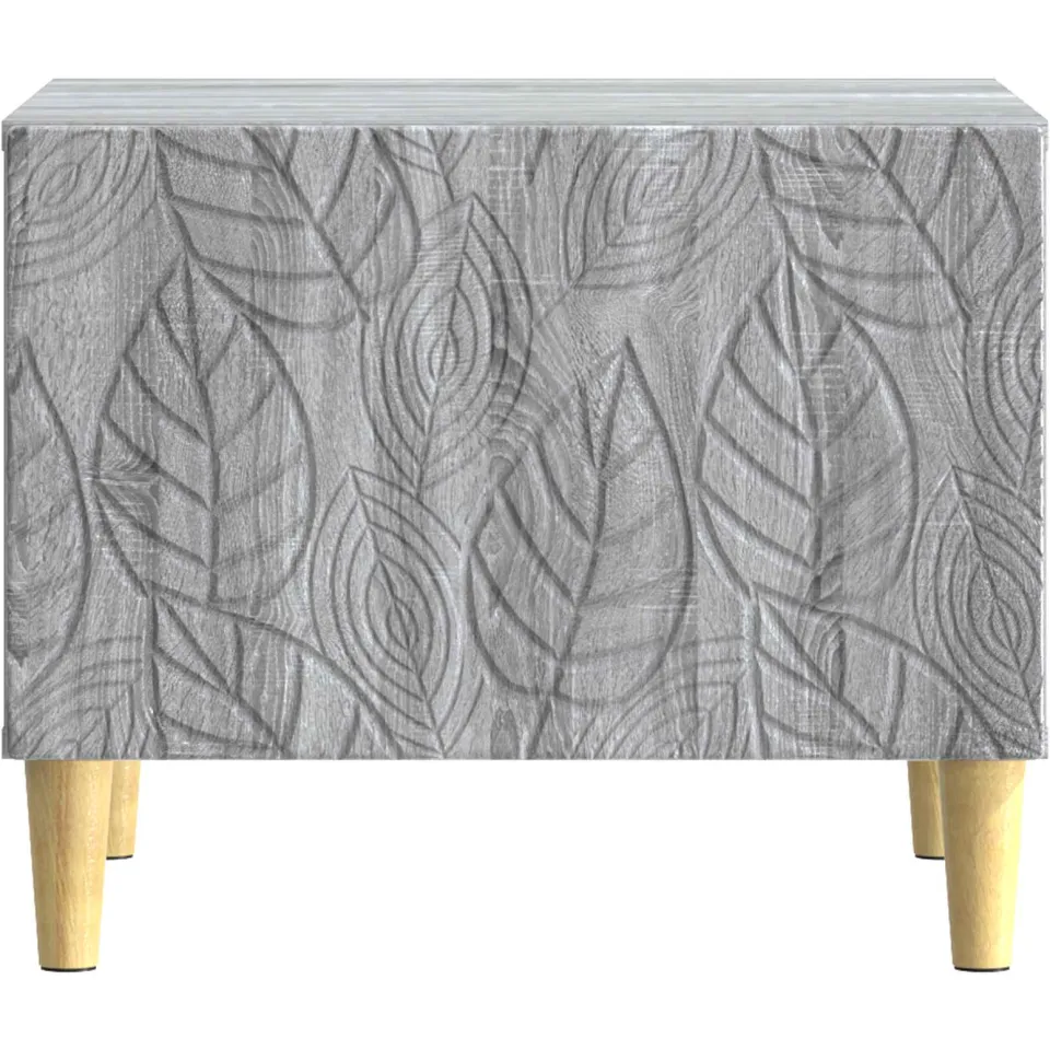 vidaXL Salontafel Grijs Sonoma 50 x 49 x 40 cm Bewerkt hout, foto 4