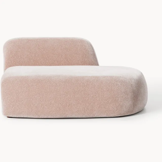 Westwing Collection Module chaise longue Wolke Roze