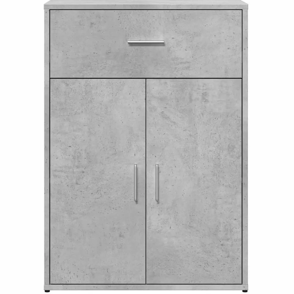 vidaXL Dressoir 60x30x84 cm bewerkt hout betongrijs grijs, foto 4