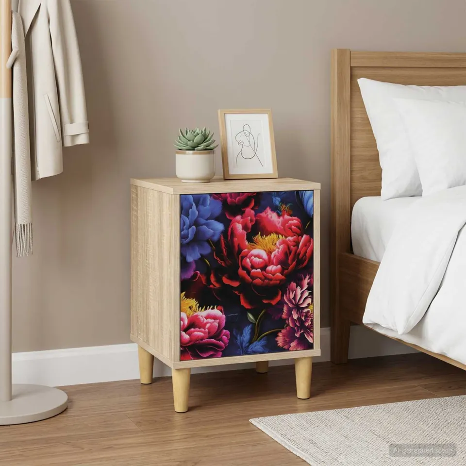 vidaXL Nachtkastje KIEL 2 st Sonoma Eiken 36 x 33 x 50 cm Bewerkt hout, foto 4