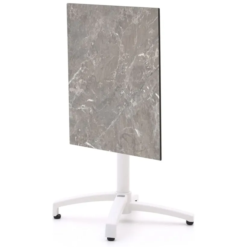 Bellagio tuinmeubelen Bellagio Canzo klaptafel 80x80x73cm wit, foto 3