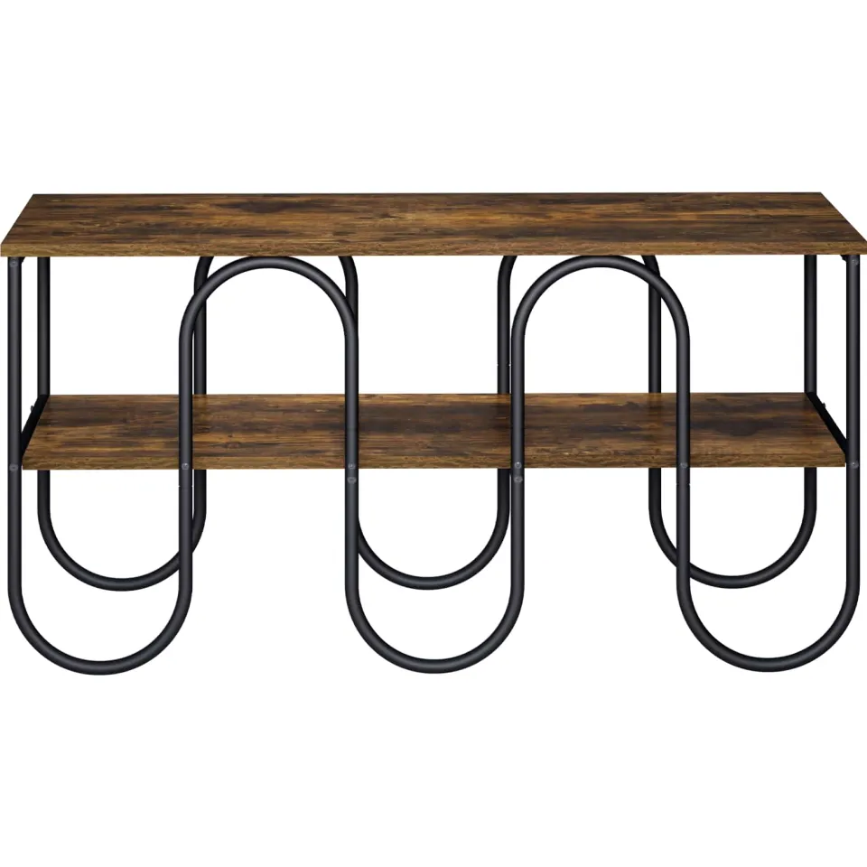 vidaXL TV-standaard 100 x 40 x 50 cm Gerookt eiken Bewerkt hout, foto 2