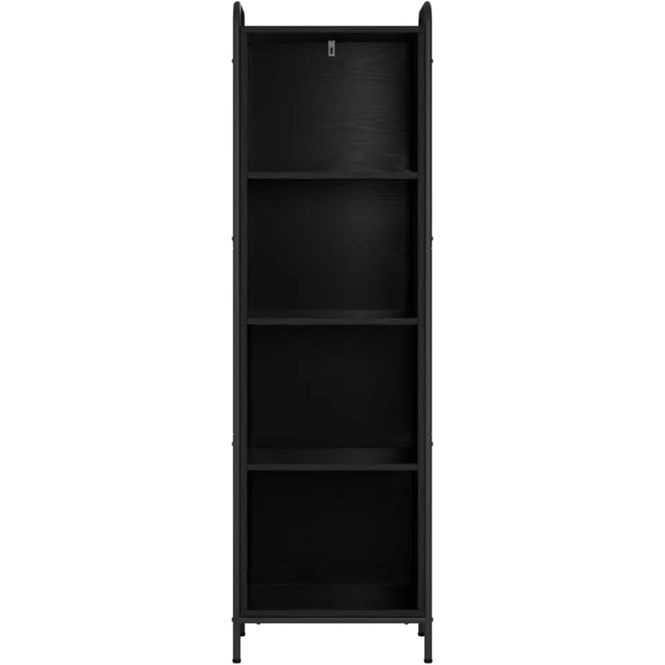 vidaXL Boekenkast 55,5 x 33 x 174 cm Bewerkt hout Zwart eiken
