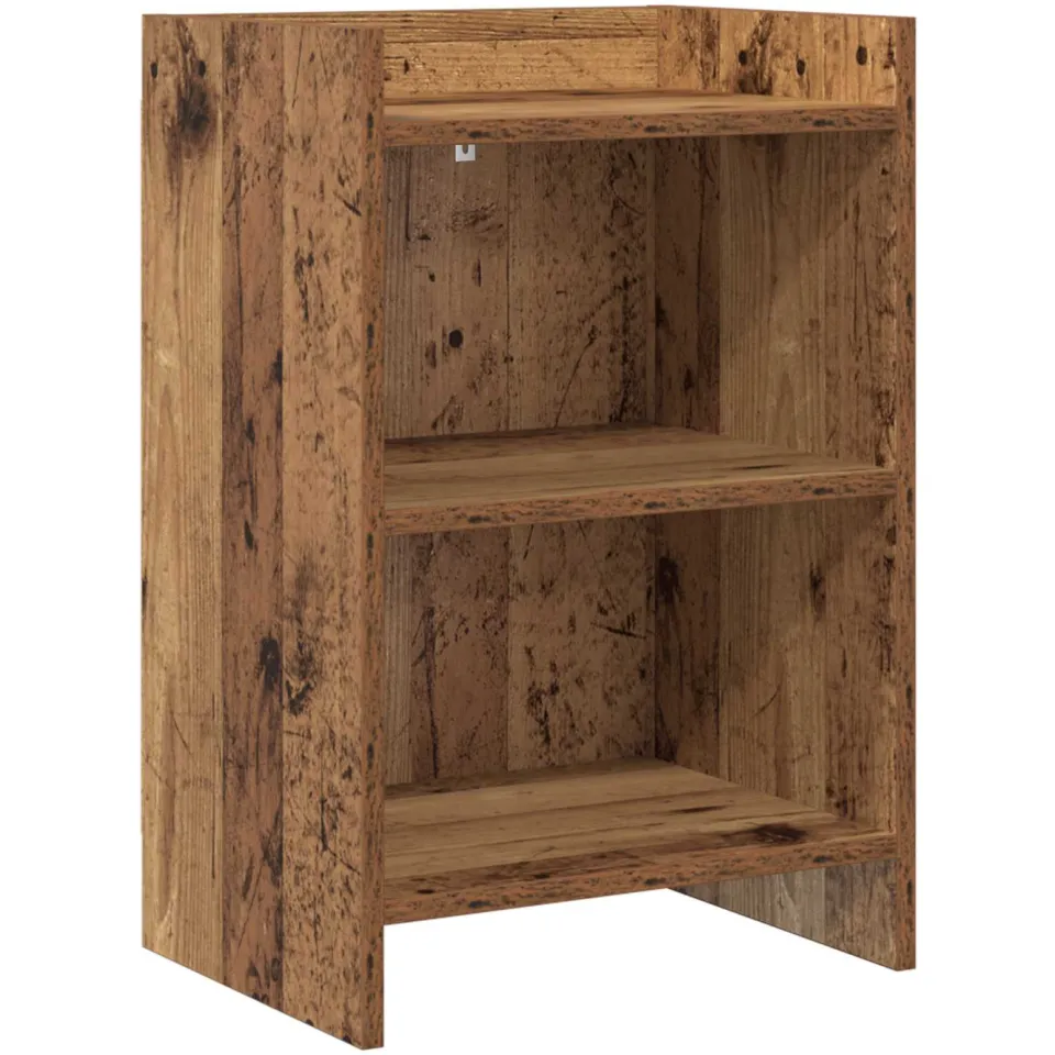 vidaXL Nachtkastjes Oud hout 40 x 30 x 60 cm Bewerkt hout bruin, foto 3