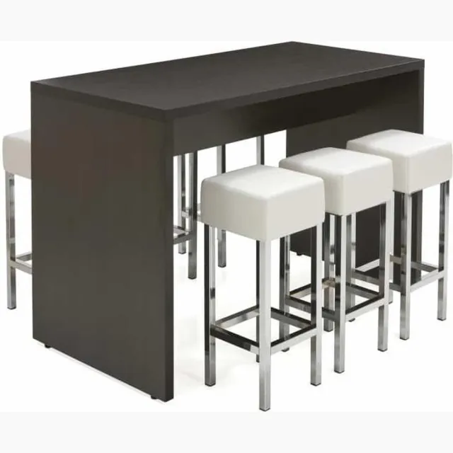ABC Kantoormeubelen Statafel of bartafel Chief 220cm x 80cm breed kleur Donker Eiken