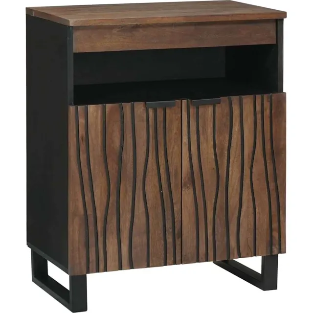 vidaXL Dressoir Bruin 60 x 33 x 75 cm massief mangohout