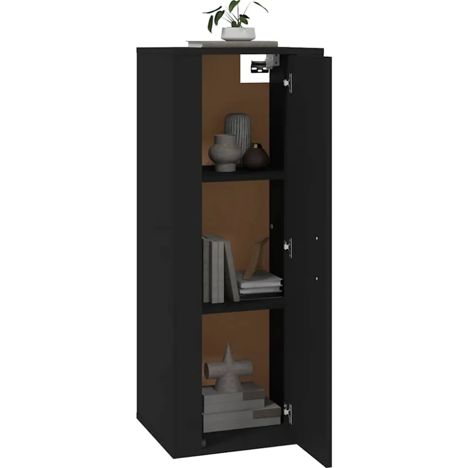 vidaXL Tv-wandmeubel 40x34,5x100 cm zwart