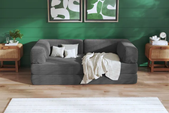 Toros Bedden SOFABED Slaapbank - Vouwbank en Logeerbed 200cm Grijs