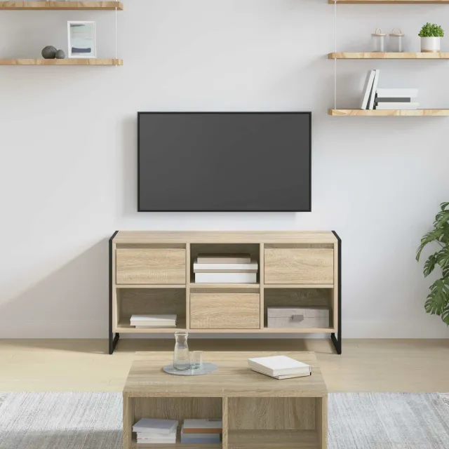 vidaXL TV-kast 100 x 36 x 49,5 cm Sonoma Bewerkt hout bruin, foto 2