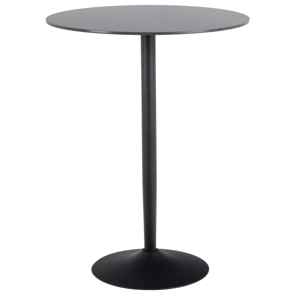 Bendt Ronde Bartafel / Statafel 'Tempest' Keramiek 80cm, Kleur Zwart