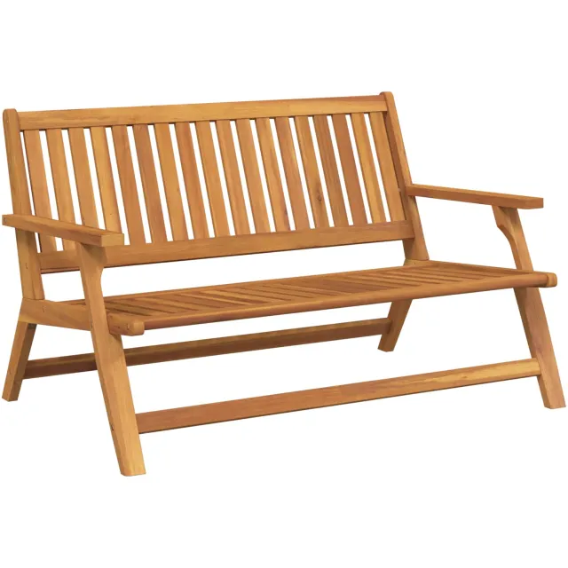 vidaXL Tuin Relaxbank Bruin 122 x 78 x 73 cm Massief Acaciahout