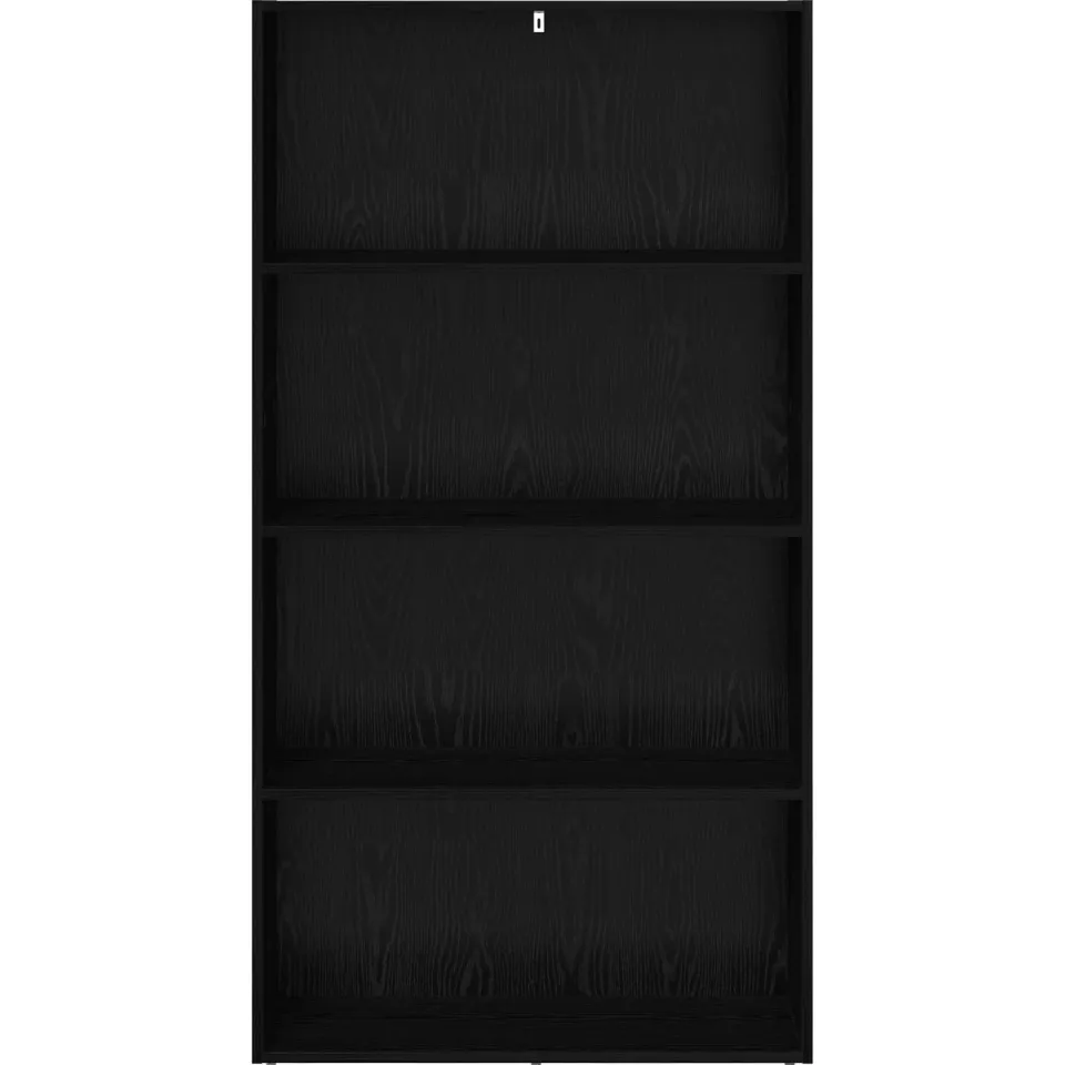 vidaXL Vrijstaande Boekenkast 80 x 30 x 152 cm Bewerkt hout zwart, foto 4