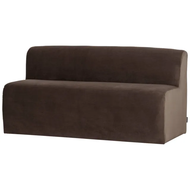 WOOOD Mojo Base eetbank rugleuning donkerzand bruin