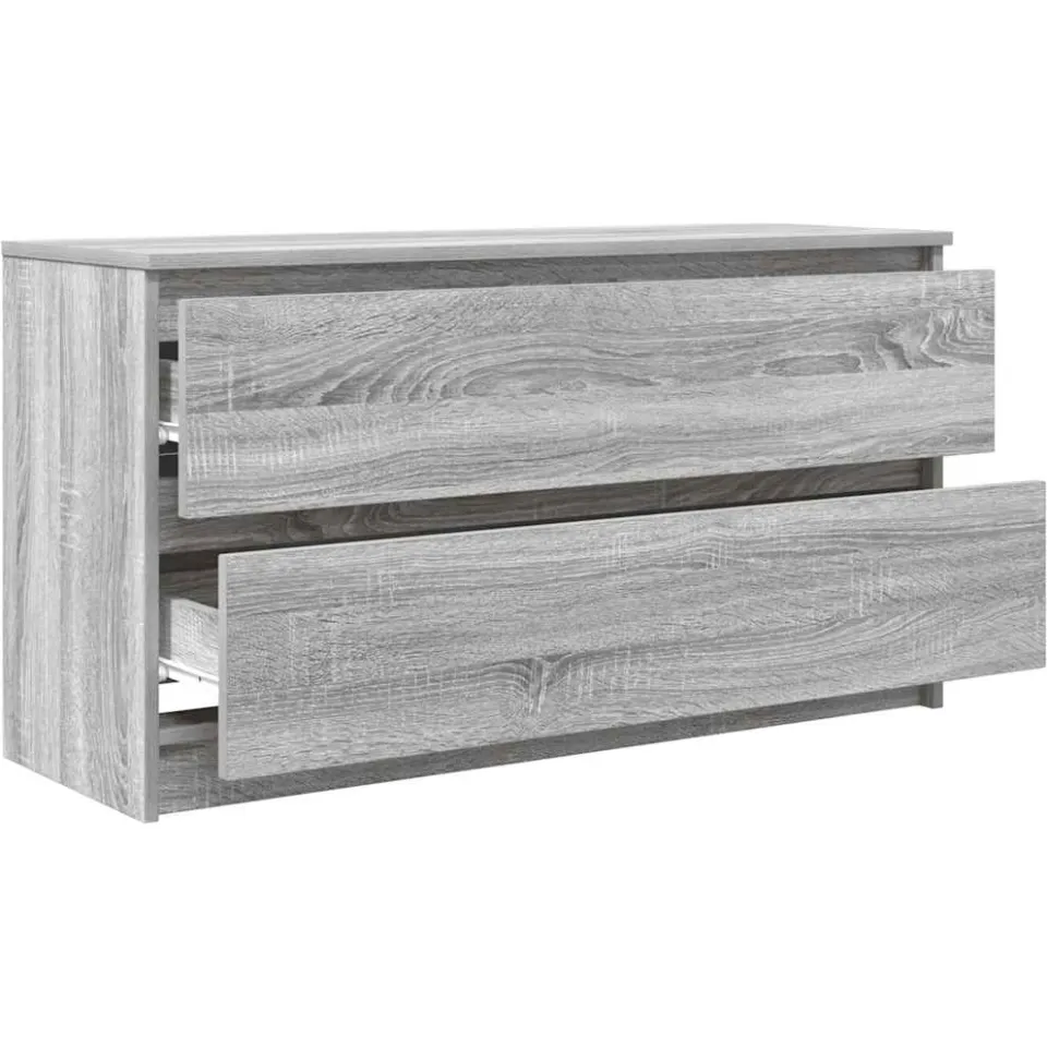 vidaXL Tv-meubel 100x35x54 cm bewerkt hout grijs sonoma eikenkleurig, foto 4