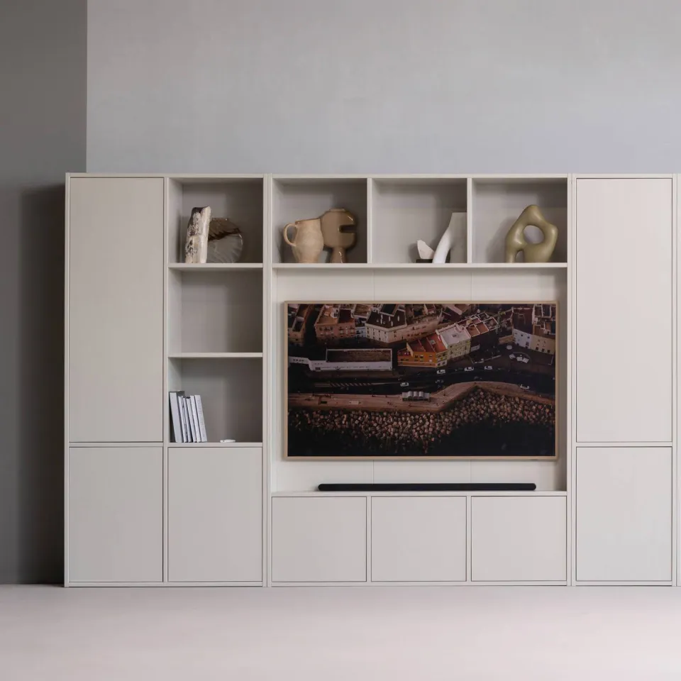 WOOOD Meggy tv opbergkast beige, foto 3