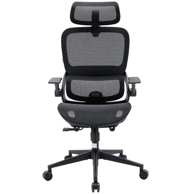 Sihoo B100 Ergonomische Bureaustoel Zwart – Lumbale & Sacrale Steun, Verstelbare Hoofdsteun, 3 Standen, Opvouwbaar, Mesh Bekleding