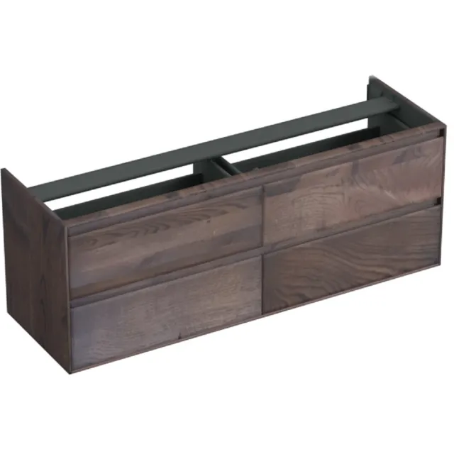 Forzalaqua Reno onderkast 4 lades eiken charcoal Bruin