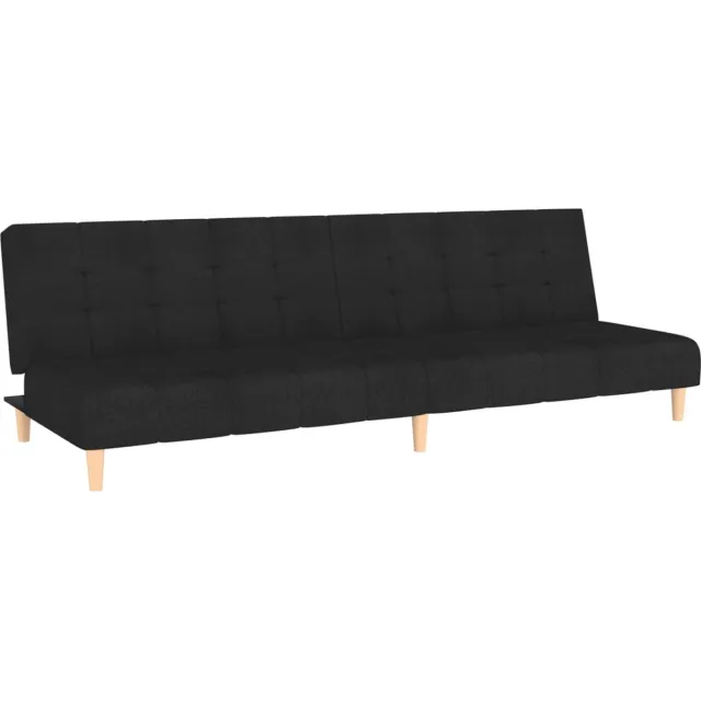 GranMaison Slaapbank - Uitklapbaar - Slaapstoel - Logeerbed - Zetelbed - Slaapfauteuil - Vouwbed - 2 persoons - Zeer comfortabel - Zwart