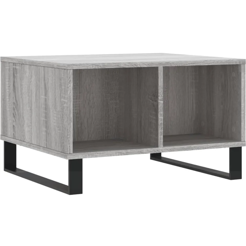 vidaXL Salontafel 60x50x36,5 cm bewerkt hout grijs, foto 3