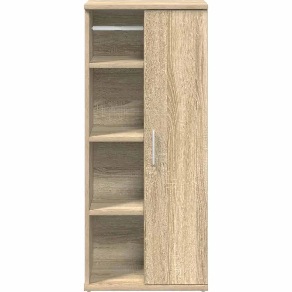 vidaXL Badkamerkast met rolhouder 39x22x90 cm sonoma eikenkleurig, foto 3