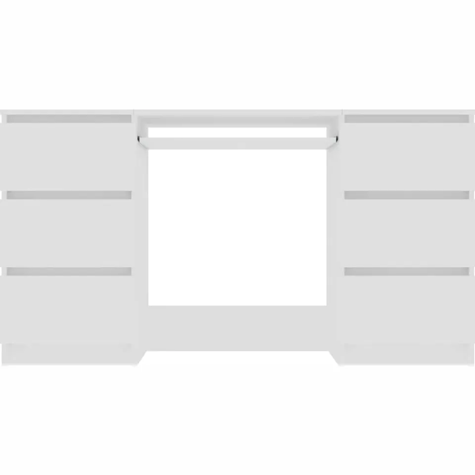 vidaXL Schrijftafel 140x50x77 cm bewerkt hout wit