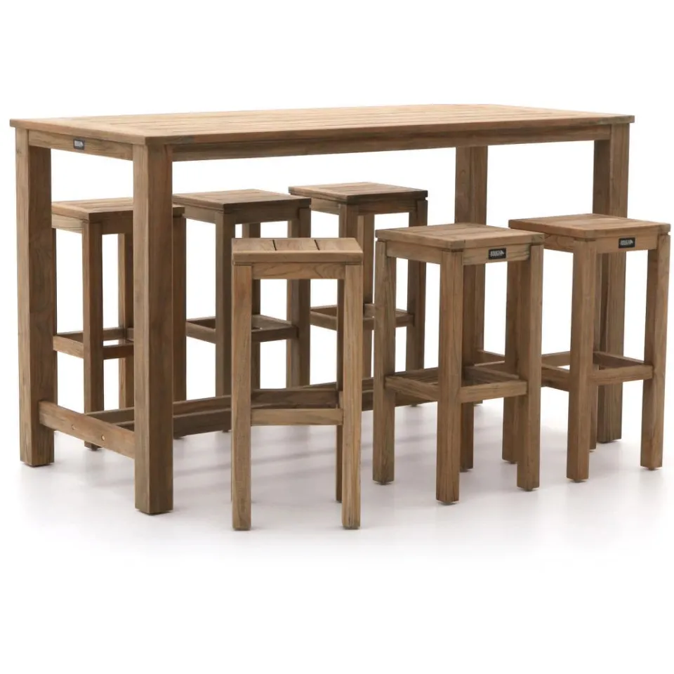 ROUGH Furniture ROUGH-X 180cm barset 7-delig Bruin
