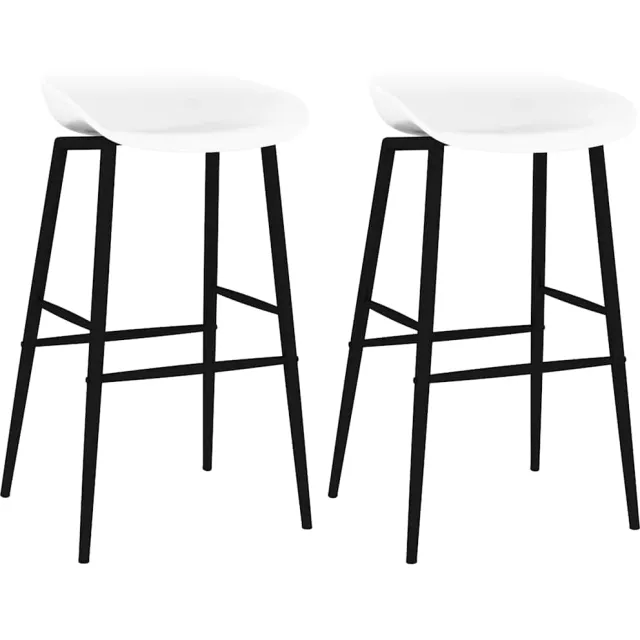vidaXL Barstoelen 2 st wit