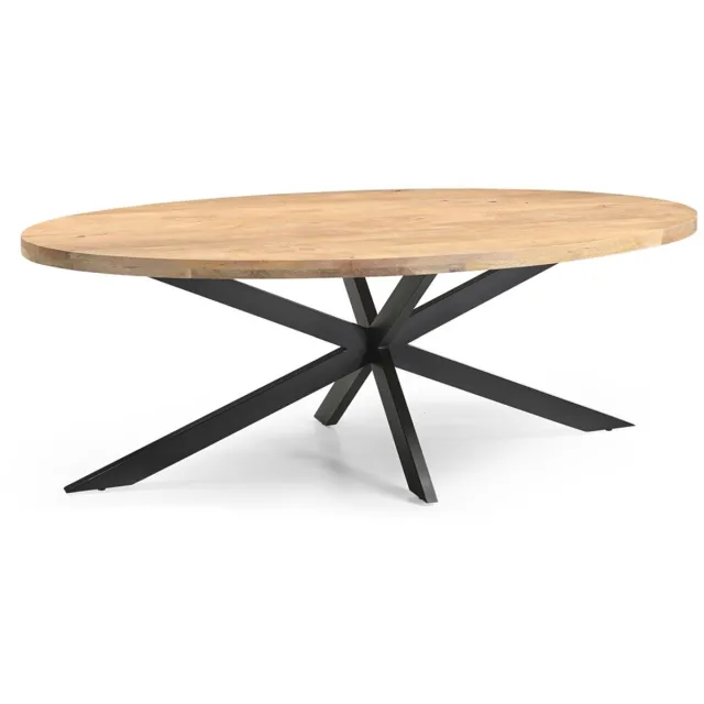 Benoa Eetkamertafelblad Ellips 25+25 240 Naturel