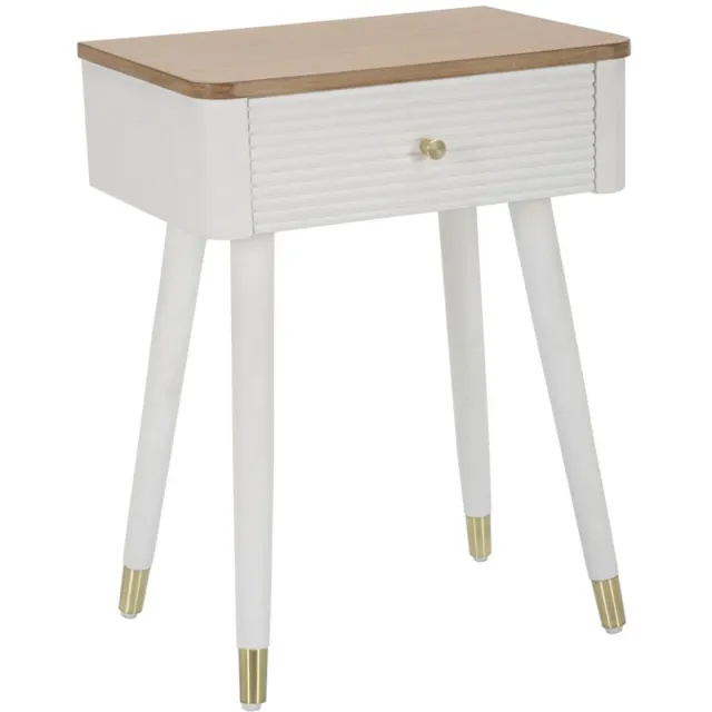 Mauro Ferretti Nachtkastje Bed Side Matera 45×32×62 cm Wit