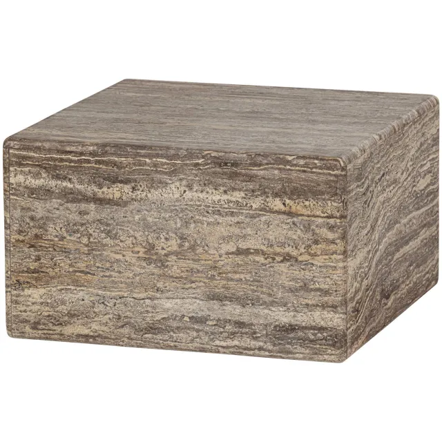 WOOOD Vexa Salontafel - Marmer - Lichtbruin - 35x60x60 light brown