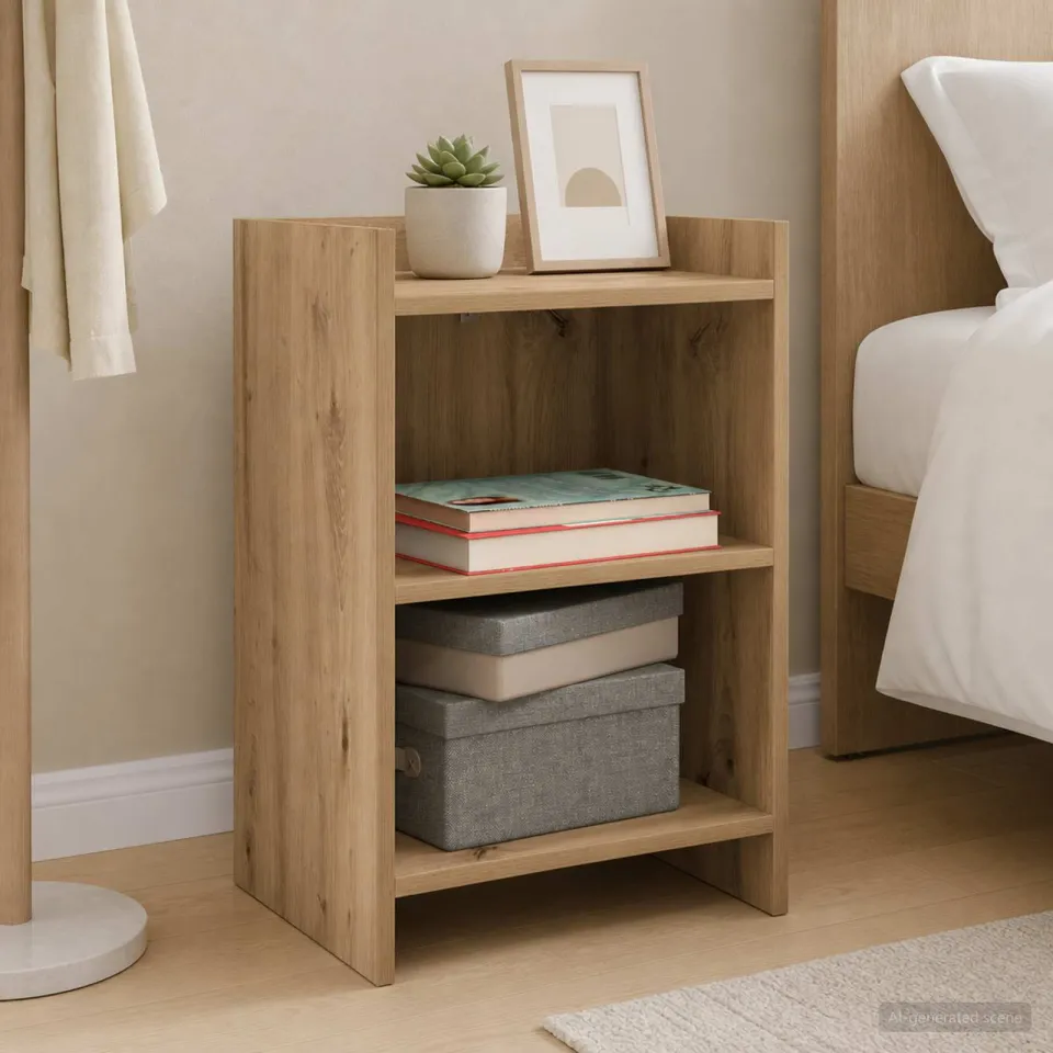 vidaXL Nachtkastjes 2 st Artisanaal eiken 40 x 30 x 60 cm Bewerkt hout, foto 4