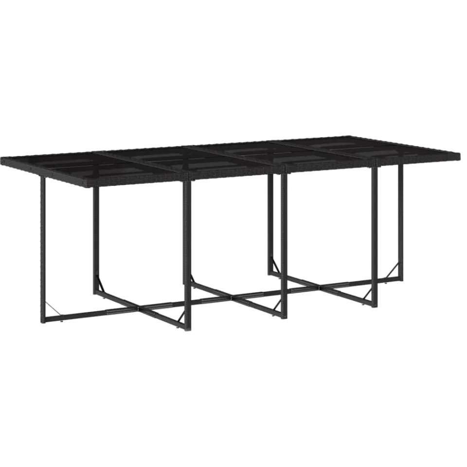vidaXL 13-delige Tuinset met kussens poly rattan zwart, foto 3
