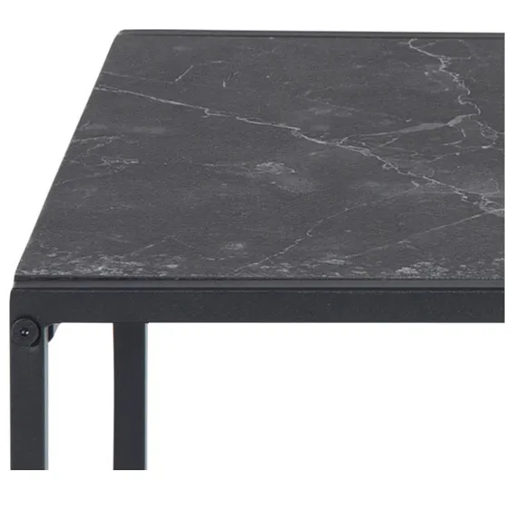 Lisomme Imke salontafel marmerlook antraciet - set van 2, foto 5