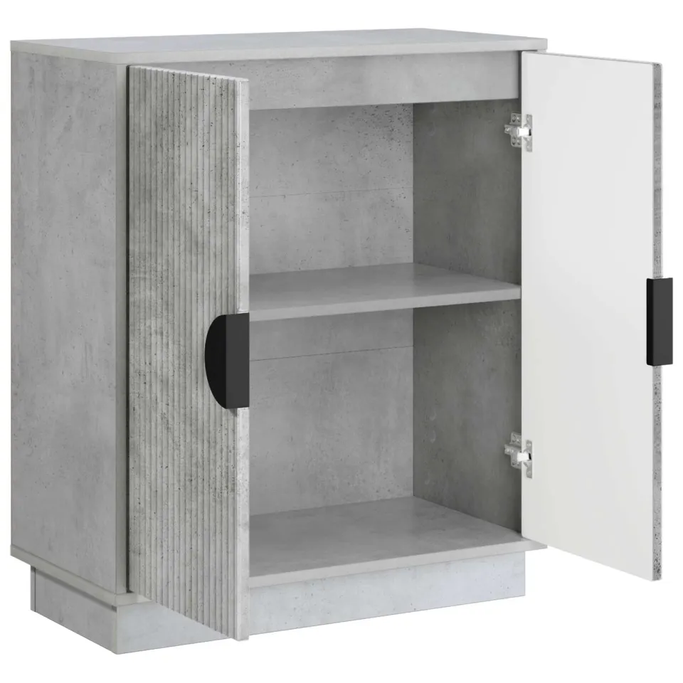 vidaXL Dressoir VENRAY Betongrijs 66 x 33 x 77,5 cm Bewerkt hout