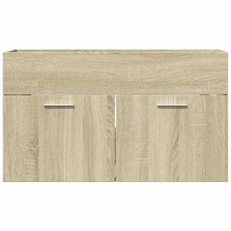 vidaXL Wastafelkast 80x38,5x46 cm spaanplaat sonoma eikenkleurig