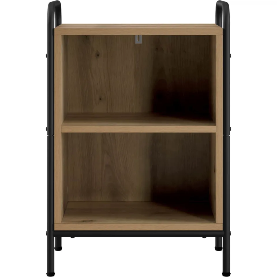 vidaXL Nachtkastje 2 st Artisanaal eiken 40 x 30 x 60 cm Bewerkt hout, foto 4