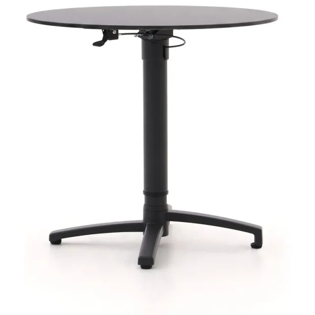 Bellagio tuinmeubelen Bellagio Canzo klaptafel ø80 (h:73/109cm) verstelbaar grijs