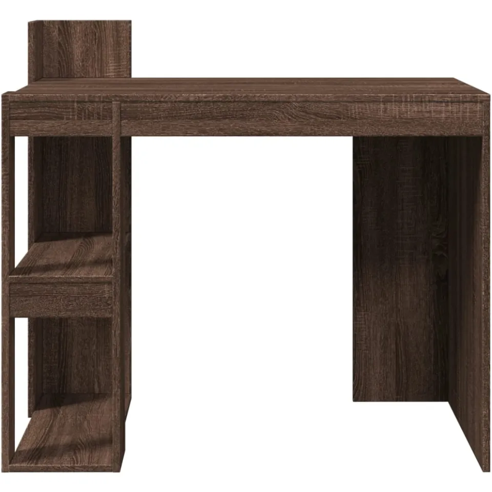 vidaXL Bureau 103,5x56,5x94 cm bewerkt hout bruin eikenkleurig, foto 4