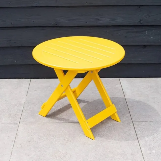 Canada Comfy Chair Originele Adirondack Bijzettafel | Kunststof | Geel | Side Table | Binnen 2-5 werkdagen geleverd | 10 jaar garantie | Canada Comfy Chair