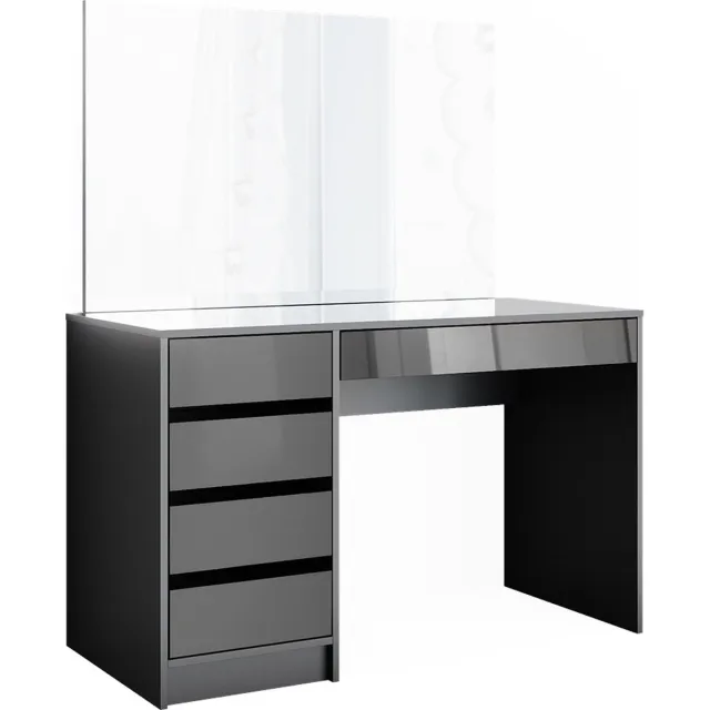 Vicco Kaptafel Sherry, Antraciet, 120 cm met spiegel