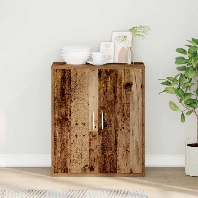 vidaXL Dressoir Oud Hout 60x31x70 cm Engineered Wood bruin, foto 2