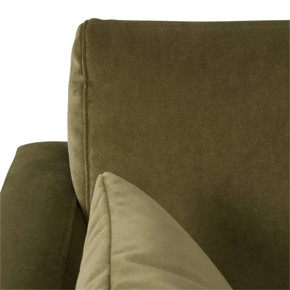 NOUS Living Adam 2-zitsbank velours kaki, foto 6