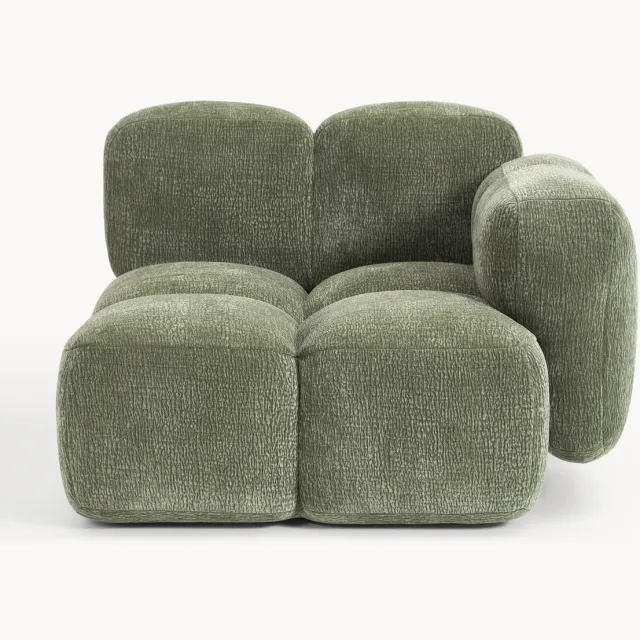 Westwing Collection Hoekmodule Tayla Groen