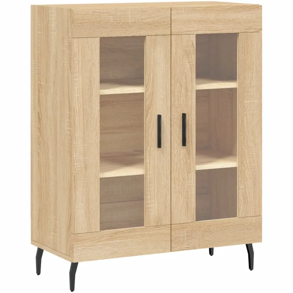 vidaXL Dressoir 69,5x34x90 cm bewerkt hout sonoma eikenkleurig, foto 3